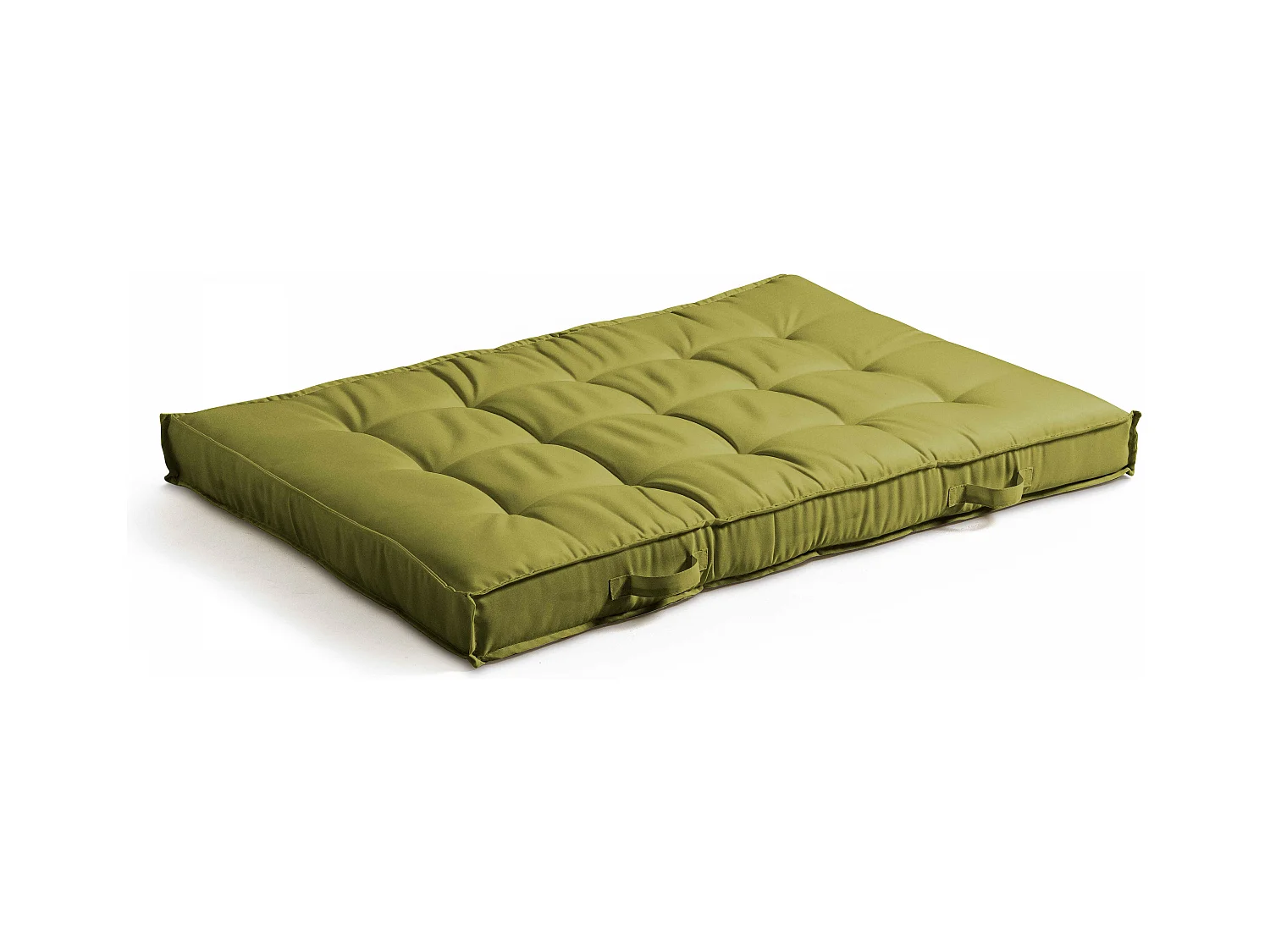 Coussin pour palette matelassé vert 120 x 80cm
