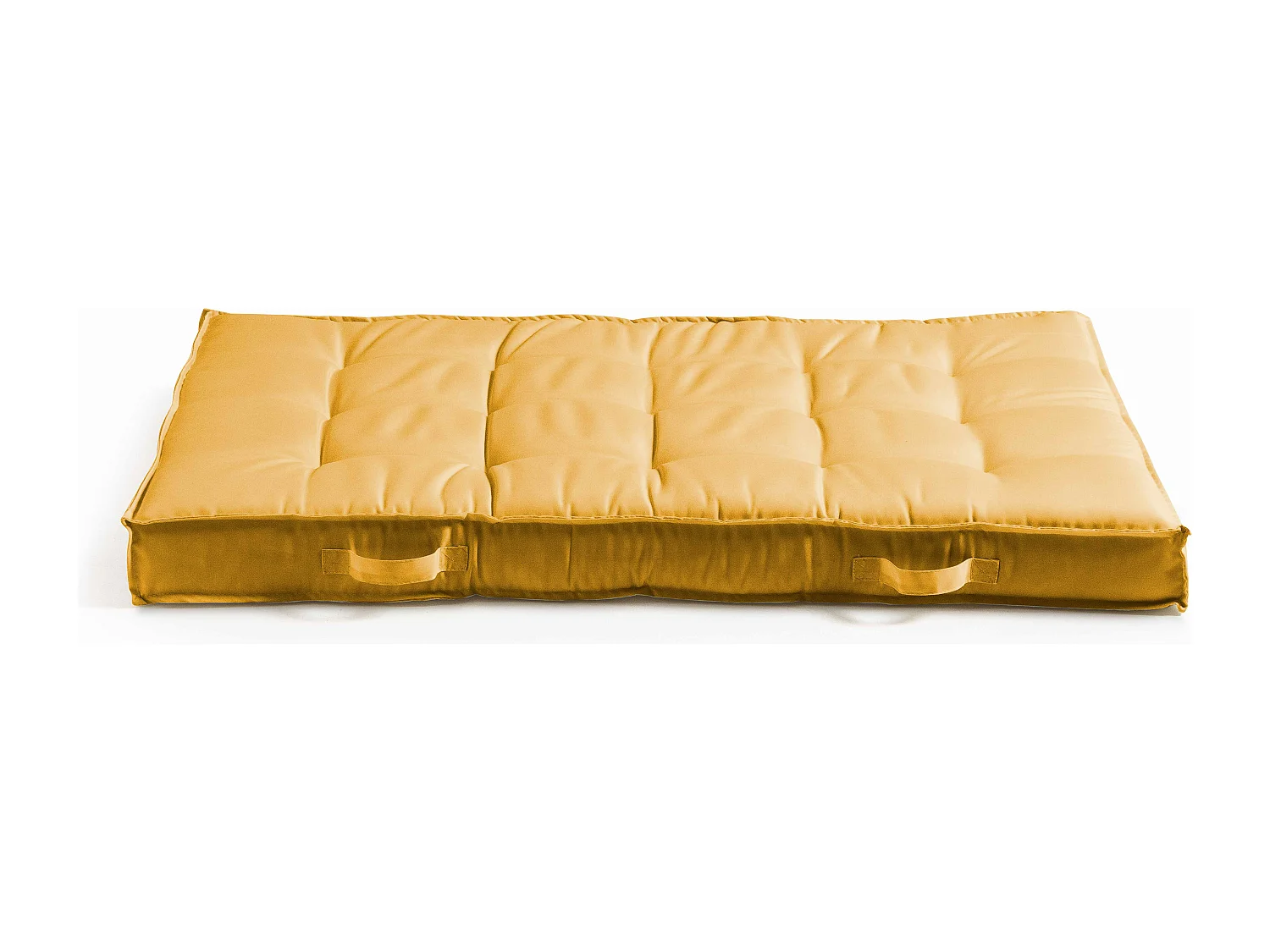 Coussins pour palette matelassés jaune