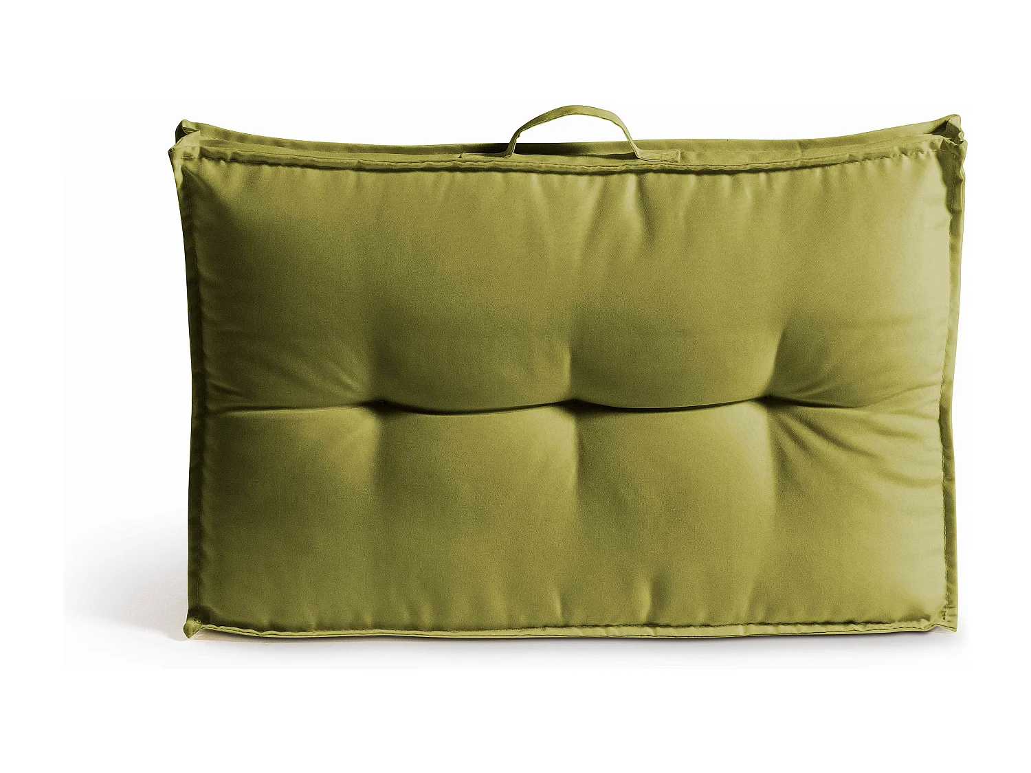 Coussin d'extérieur matelassé vert 60 x 40cm