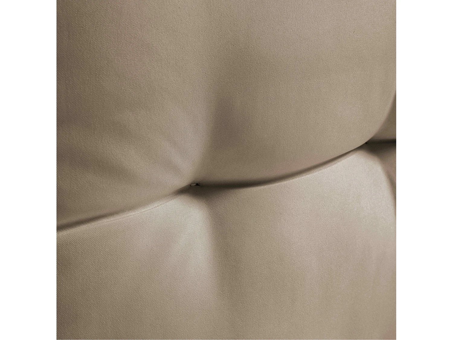 Coussin d'extérieur matelassé taupe 60 x 40cm