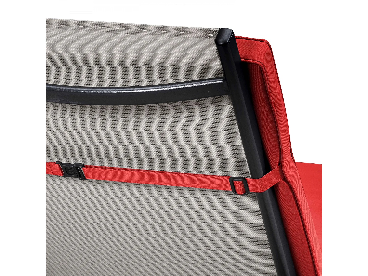 Lot de 2 coussins bain de soleil polyester rouge 186 x 53 x 5 cm - Picchu