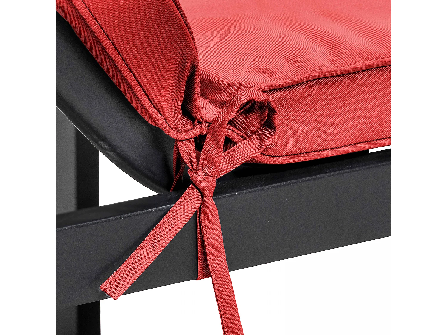 Lot de 2 coussins bain de soleil polyester rouge 186 x 53 x 5 cm - Picchu