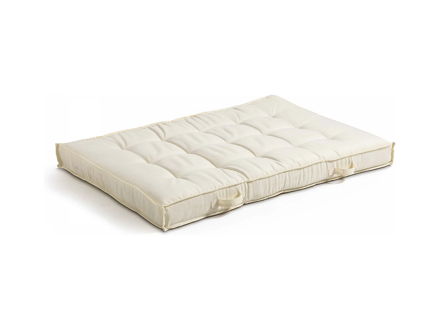 Coussin pour palette matelassé écru 120x80cm