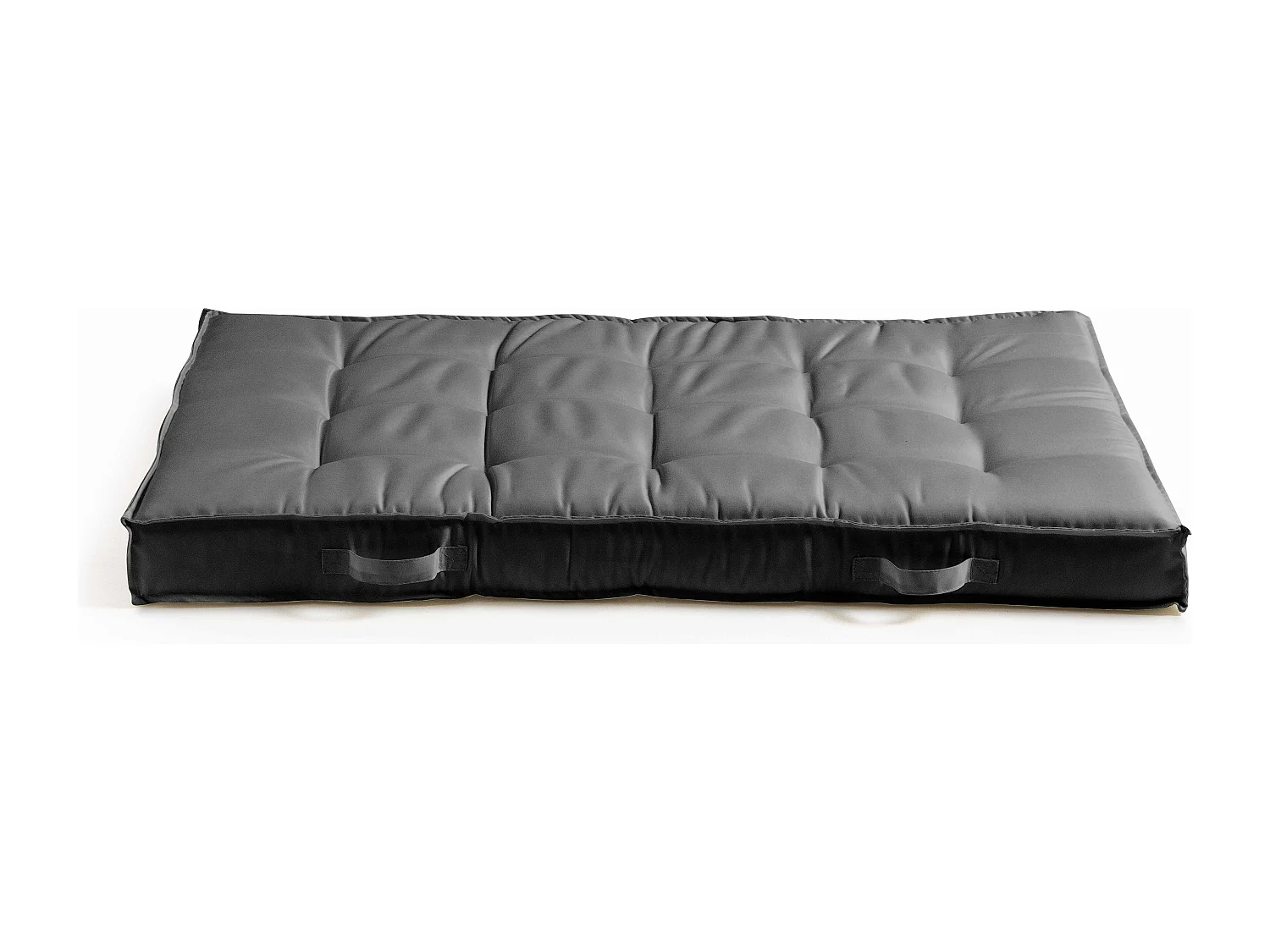 Coussin pour palette matelassé anthracite 120x80cm