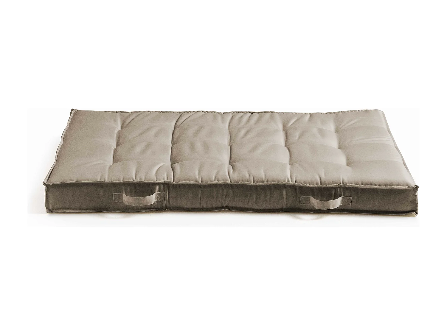 Coussin pour palette matelassé taupe 120 x 80cm