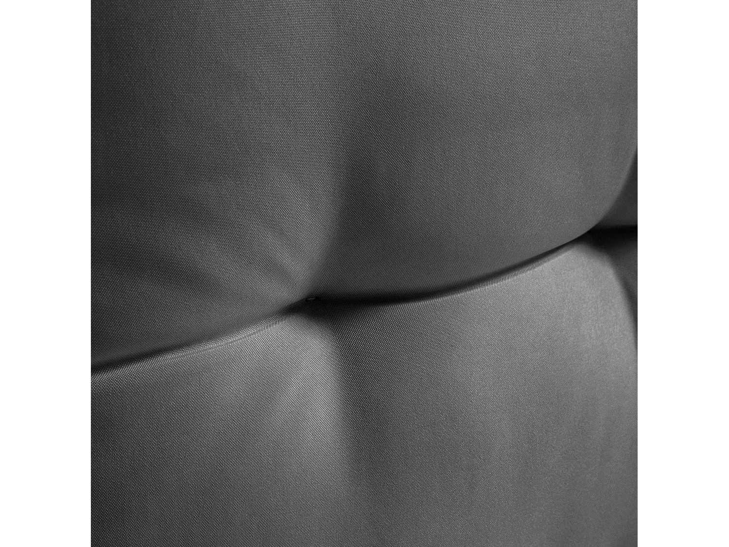 Coussin d'extérieur matelassé anthracite 60 x 40cm
