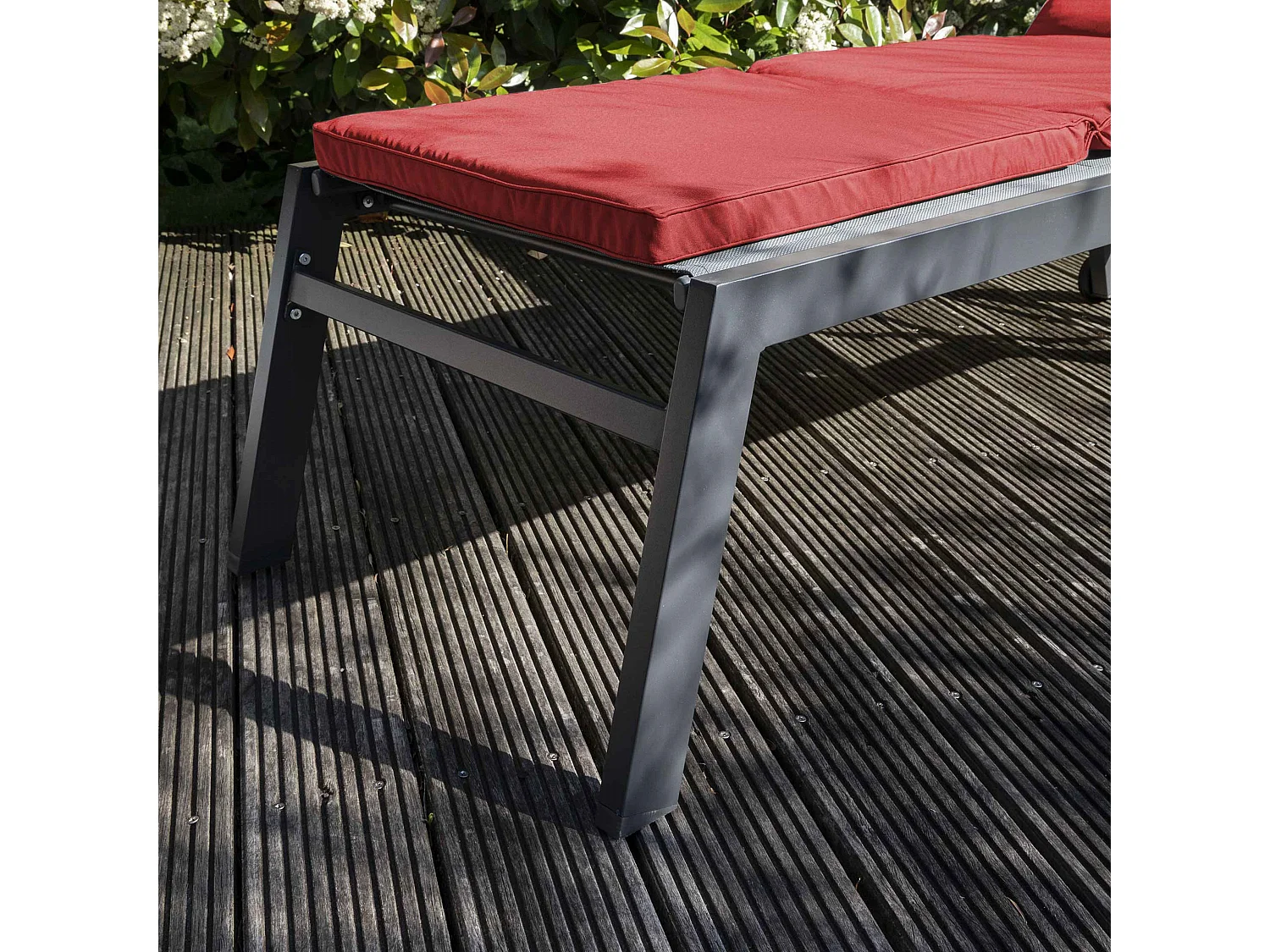 Coussin pour bain de soleil rouge 186 x 53 x 5 cm - Picchu