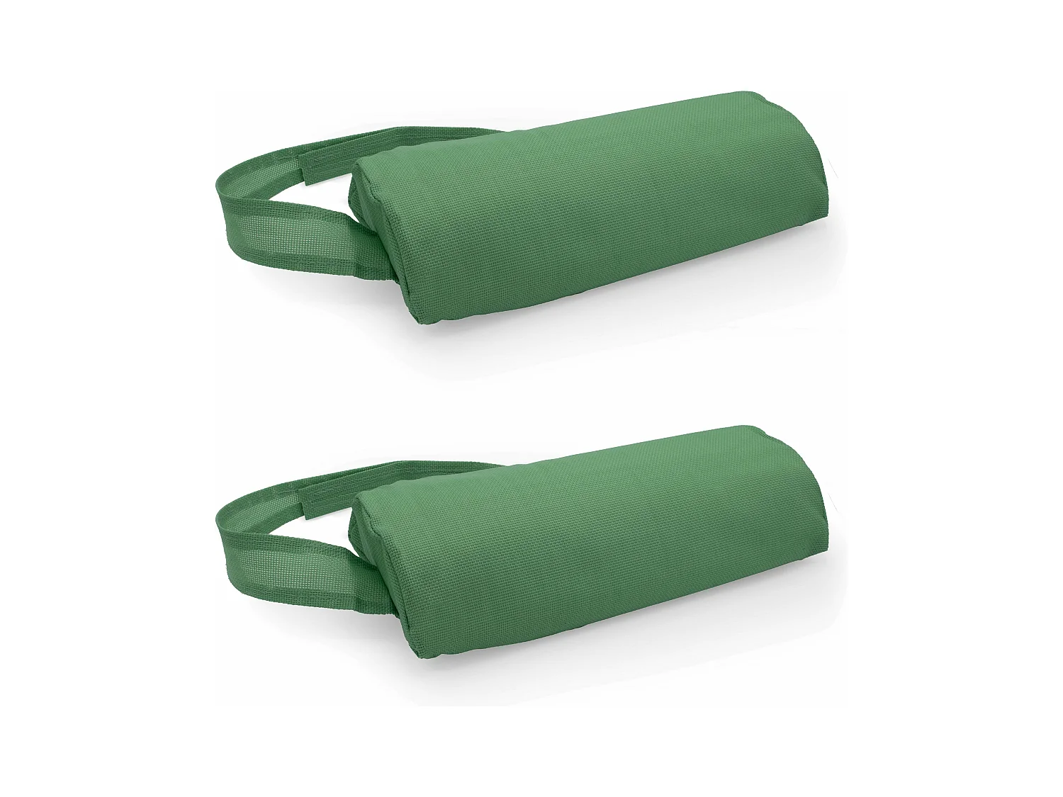 Lot de 2 repose-têtes pour bain de soleil textilène vert cactus - Kildy