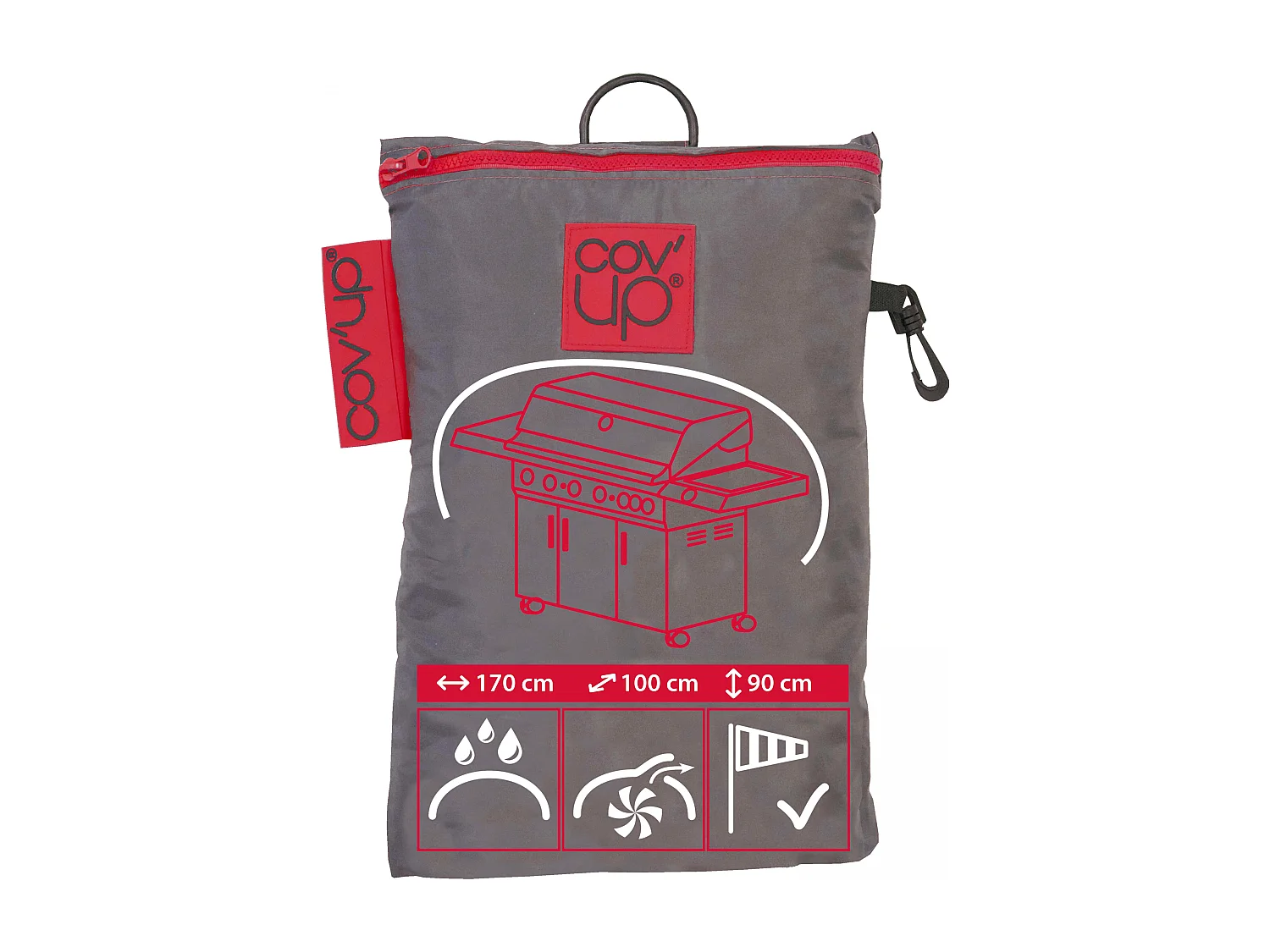 Housse de protection pour Barbecue (170 x 100 x 90 cm)