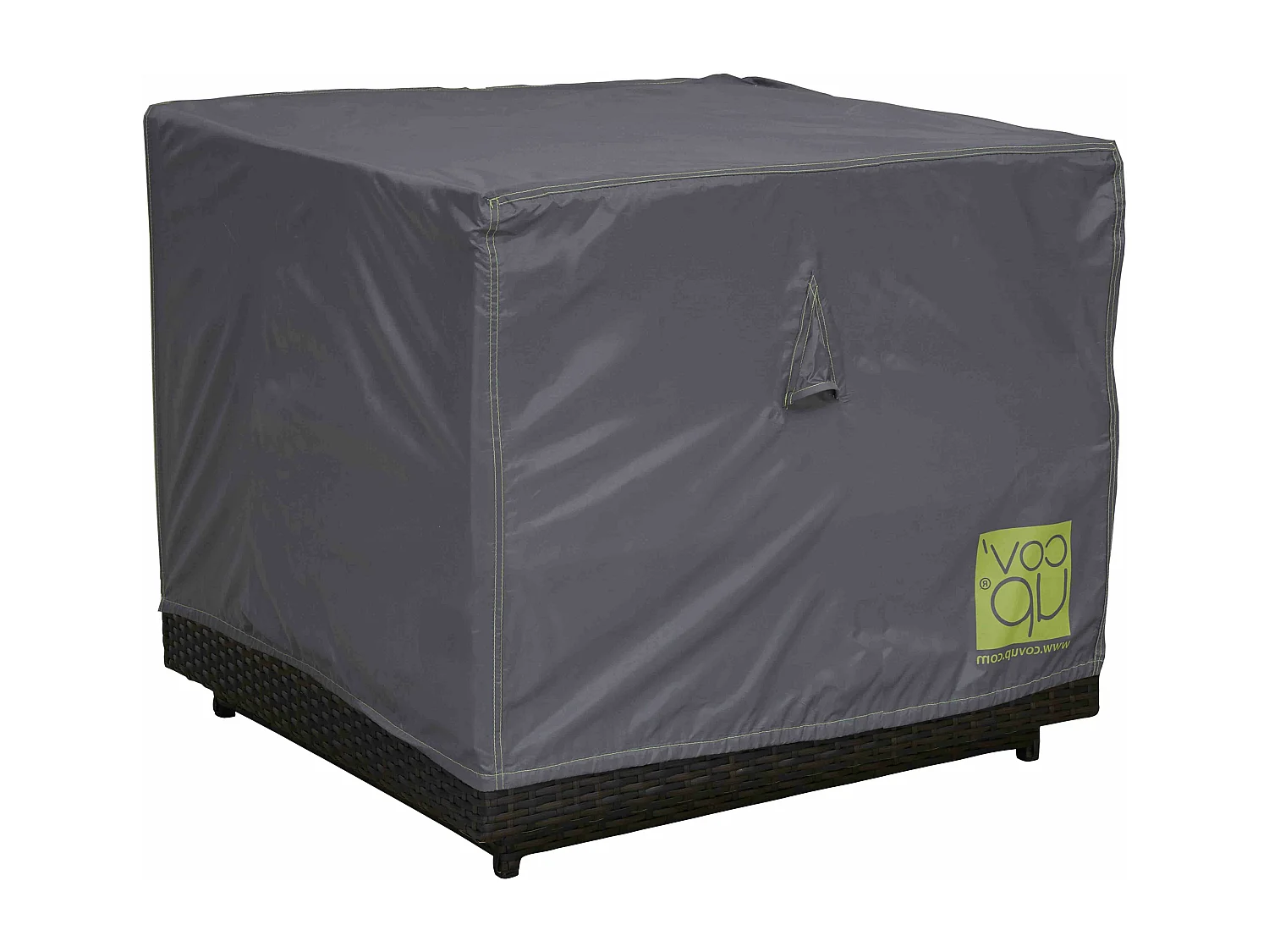 Housse de fauteuil de jardin polyester gris