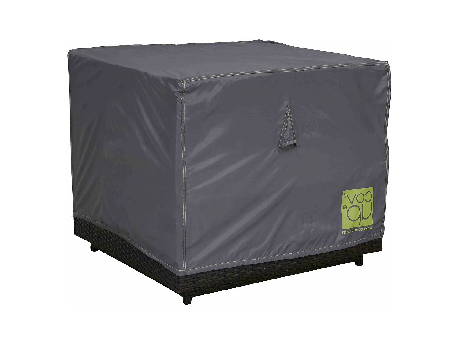 Housse de fauteuil de jardin polyester gris