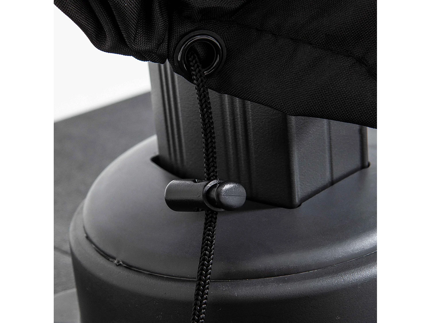 Housse de parasol déporté noire 240 cm