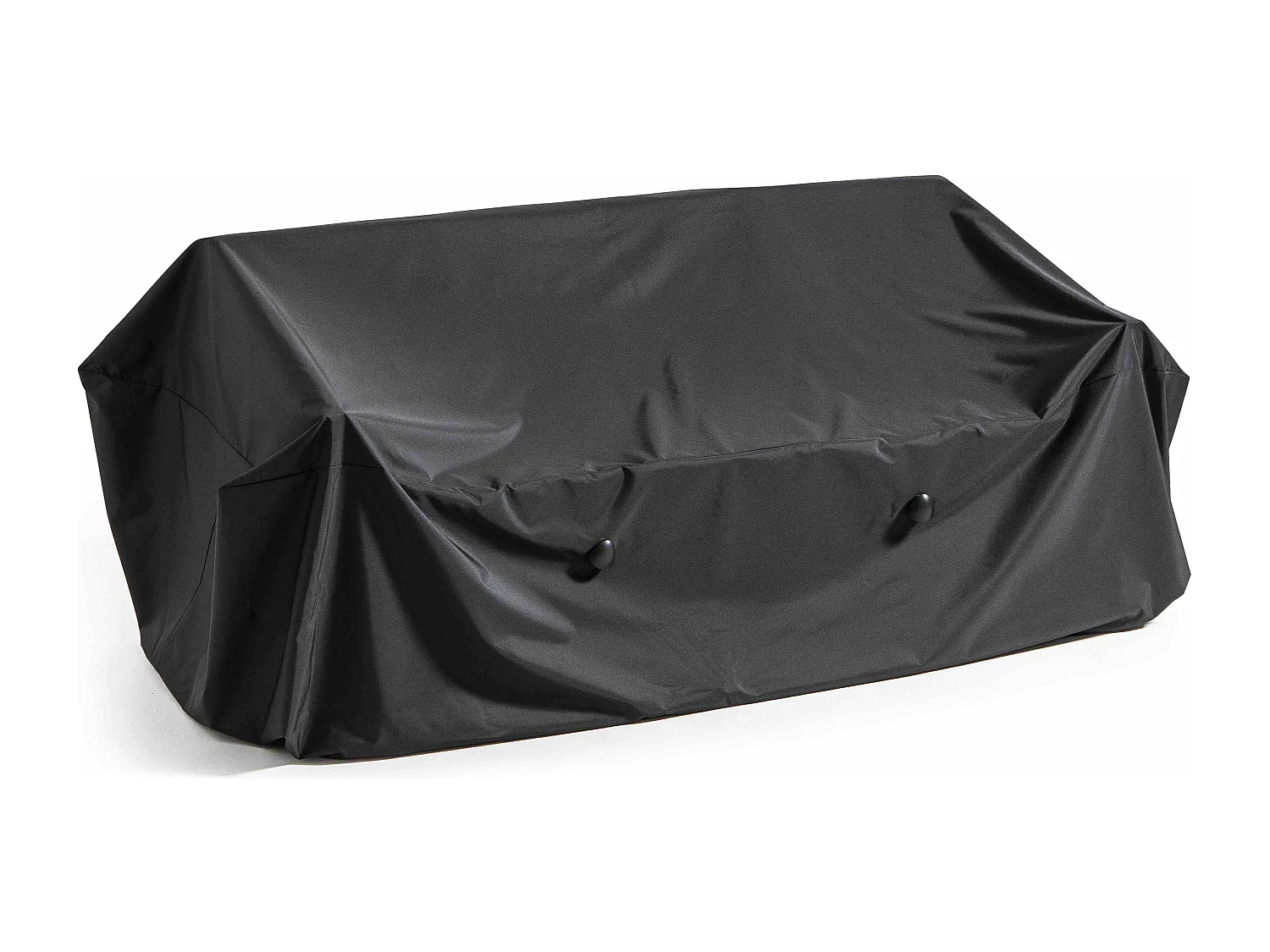 Housse de canapé extérieur 3 personnes polyester noire