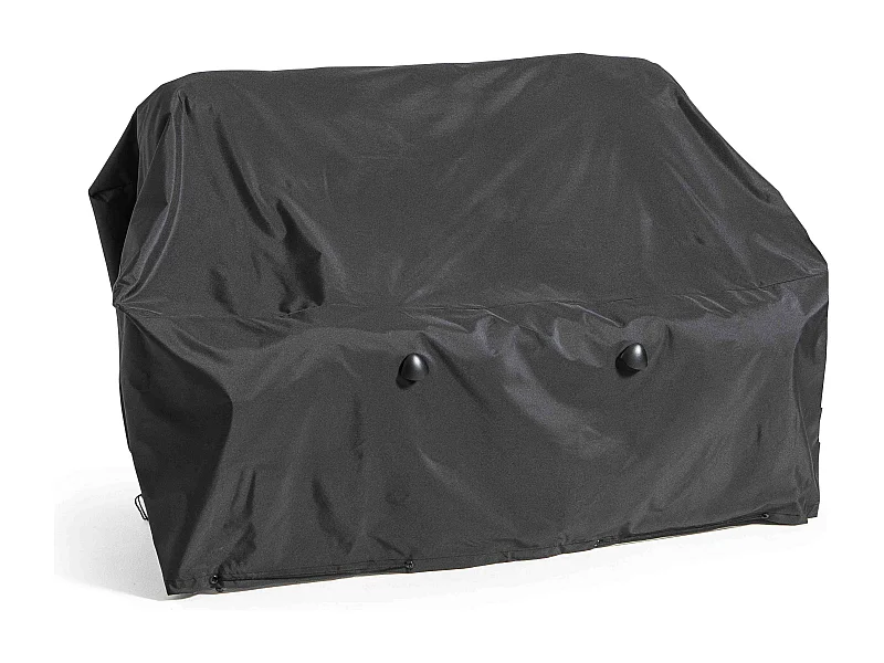 Housse de canapé extérieur 2 personnes polyester noire
