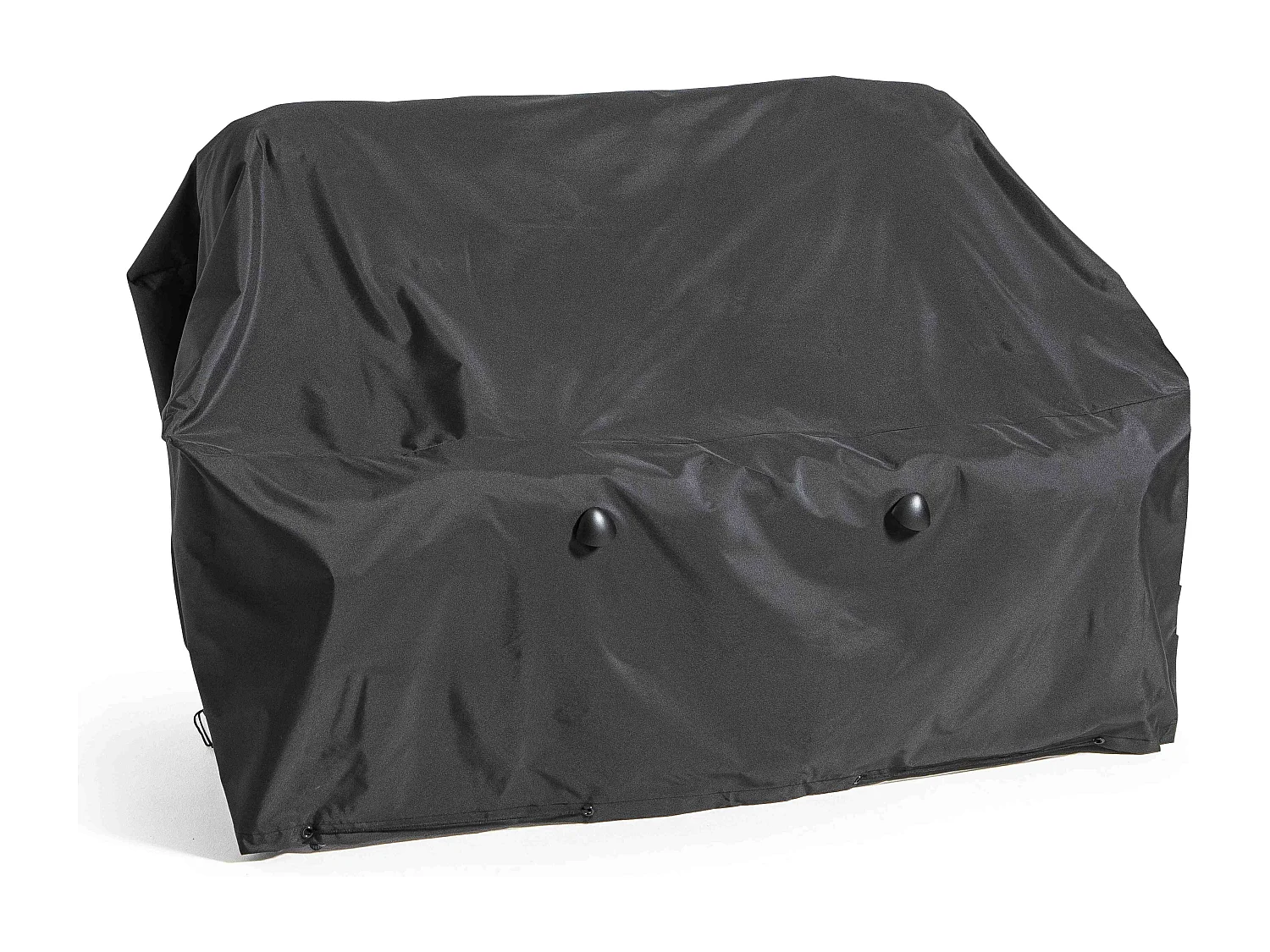 Housse de canapé extérieur 2 personnes polyester noire