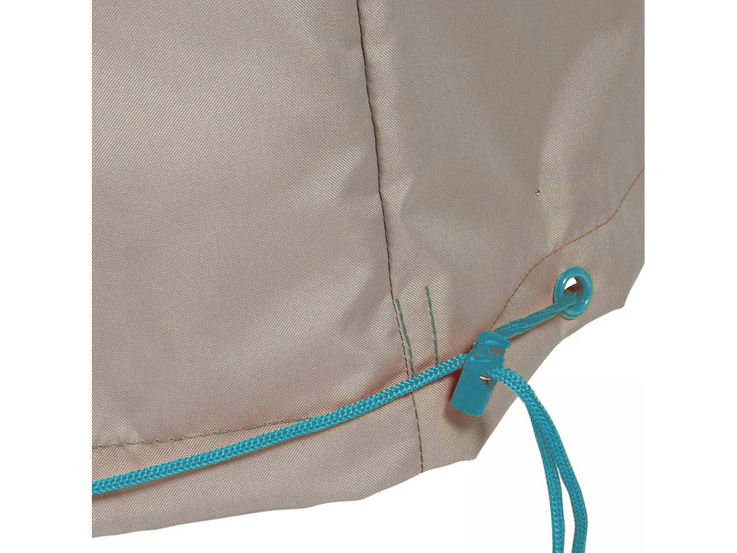 Housse de table de jardin 170 x 110 cm taupe