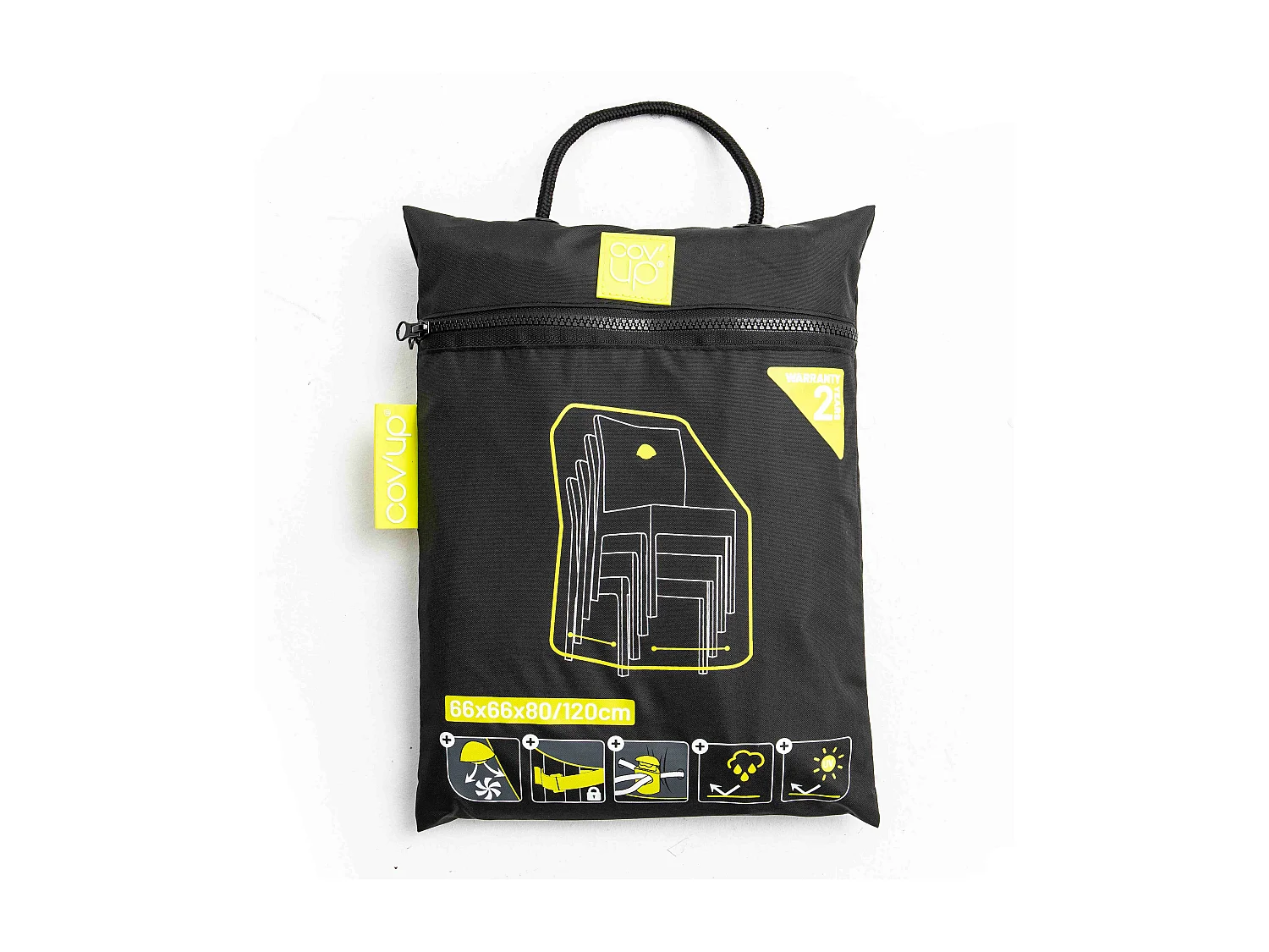 Housse de protection chaise de jardin noire