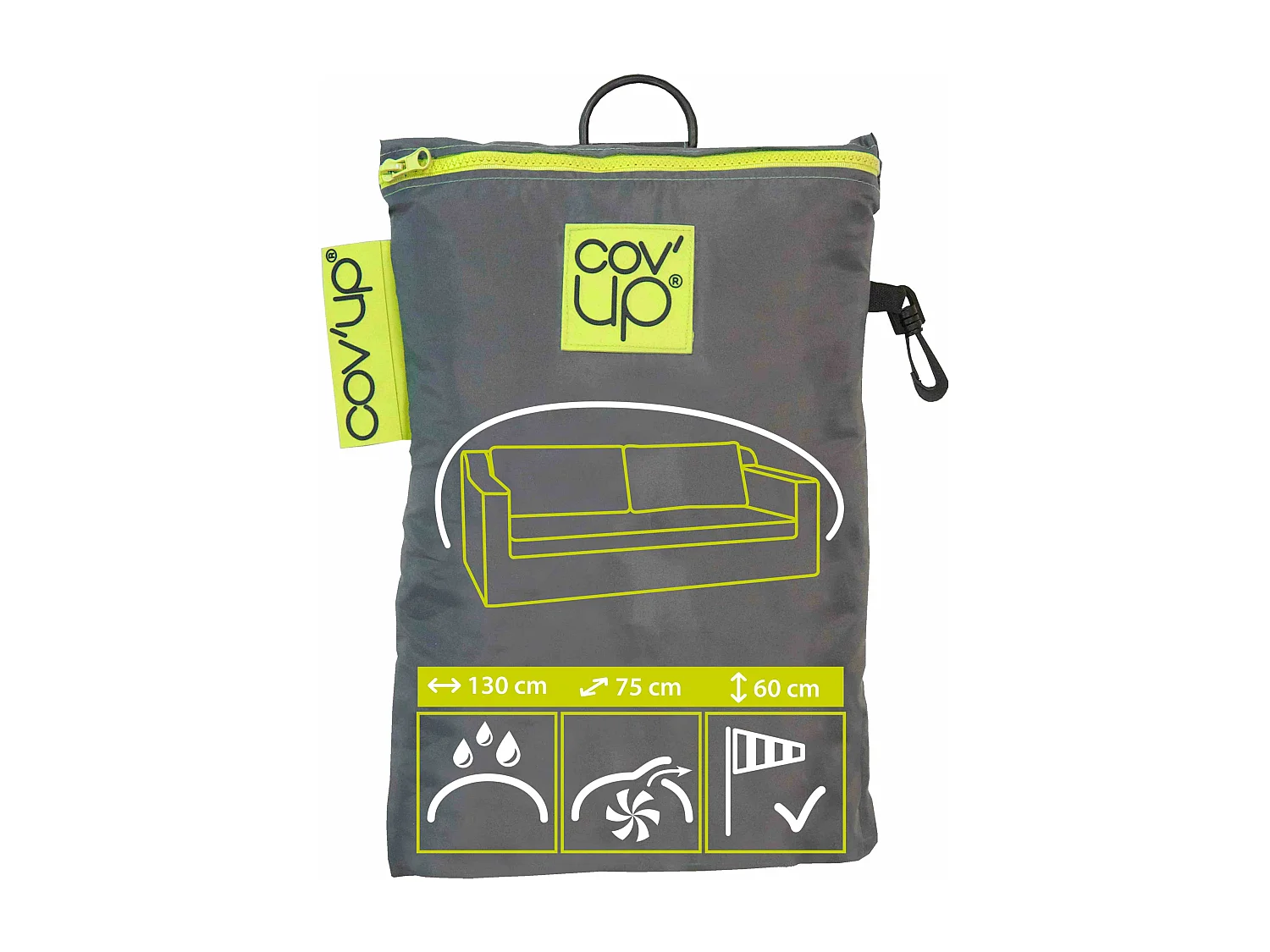 Housse de salon de jardin canapé 2 places