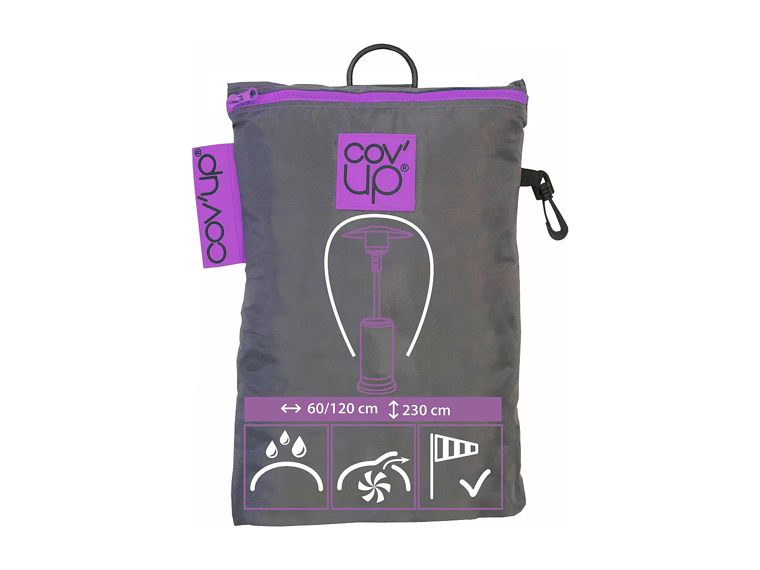 Housse de protection pour parasol chauffant 230 cm