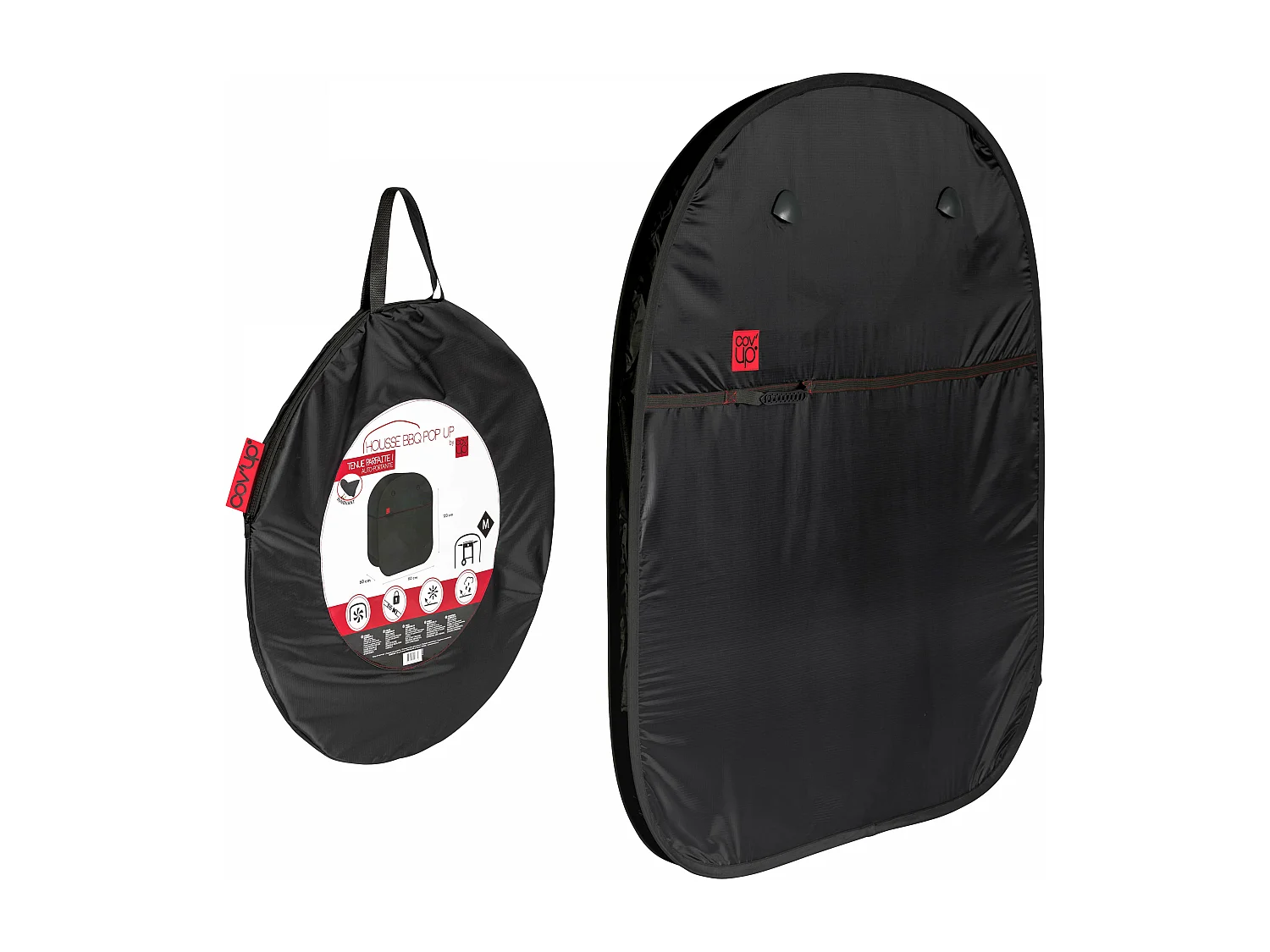Housse de protection Pop'Up pour barbecue xl en polyester noir