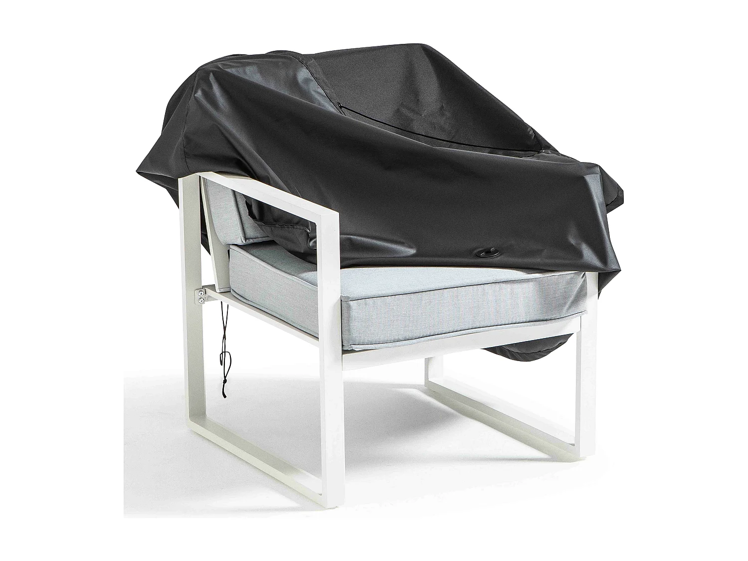 Zwarte tuinstoelhoes 75 x 75 x 60 cm