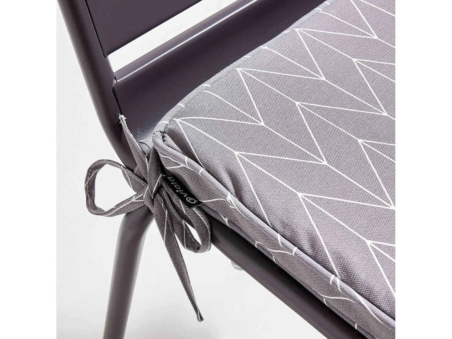 Lot de 4 galettes de chaise polyester apache 40x40x3 cm