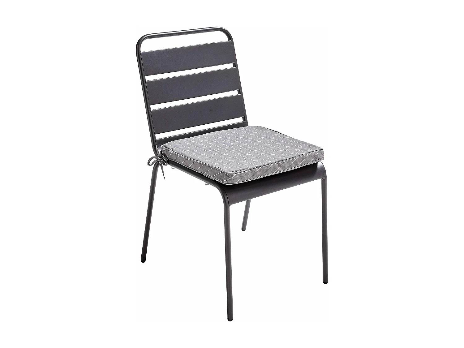 Lot de 4 galettes de chaise polyester apache 40x40x3 cm