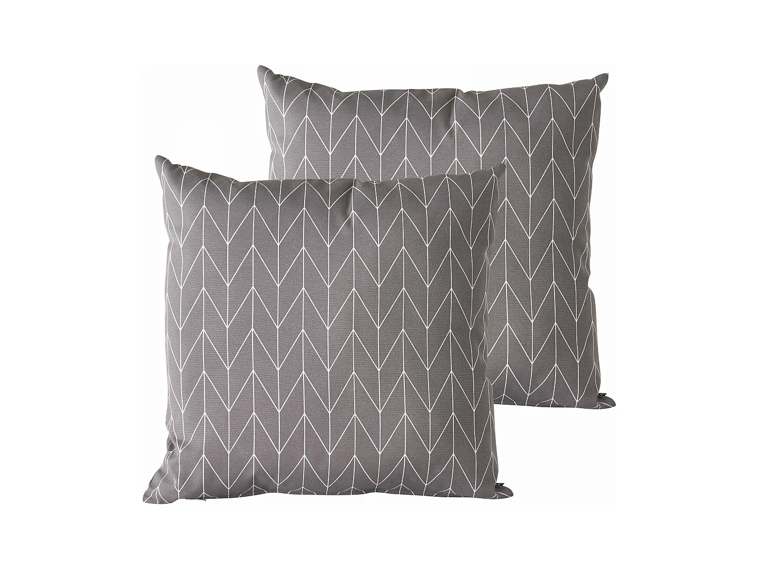 Lot de 2 coussins carrés polyester apache 45x45x8 cm