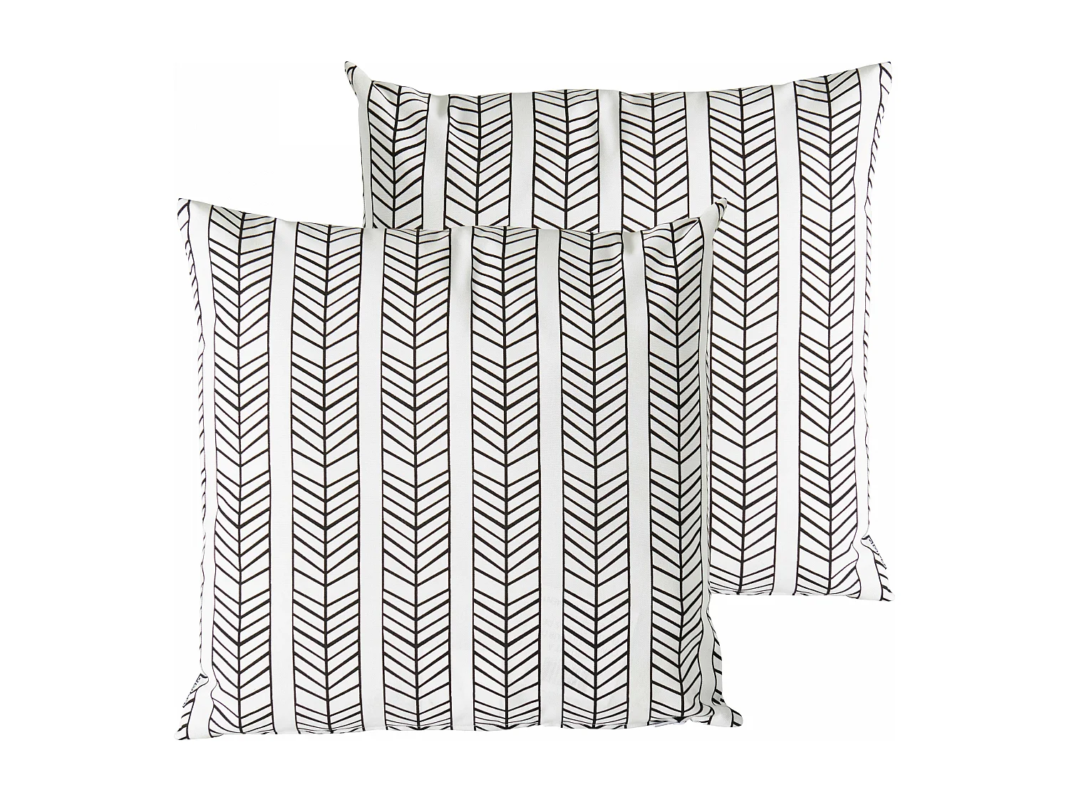 Lot de 2 coussins carrés polyester tembu 45x45x8 cm