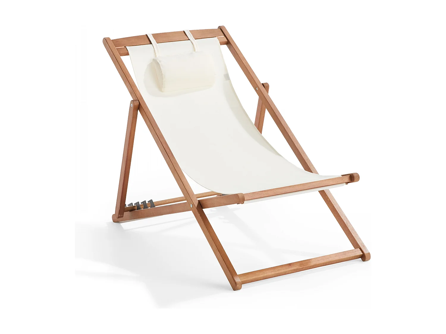 Lot de 2 chiliennes eucalyptus blanc