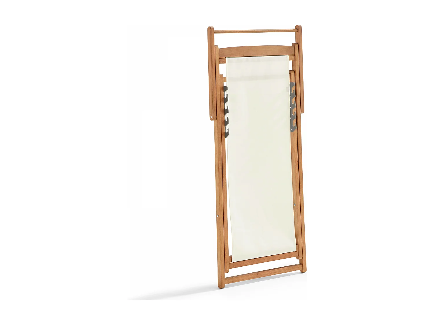 Lot de 2 chiliennes eucalyptus blanc