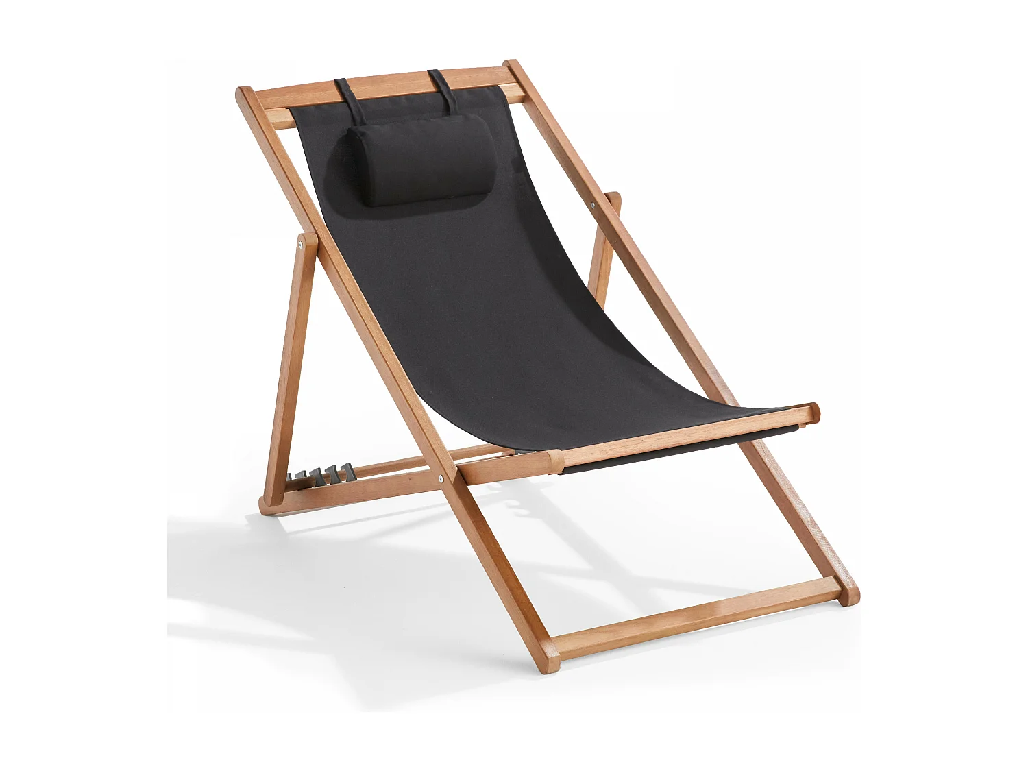 Lot de 2 chiliennes eucalyptus noir