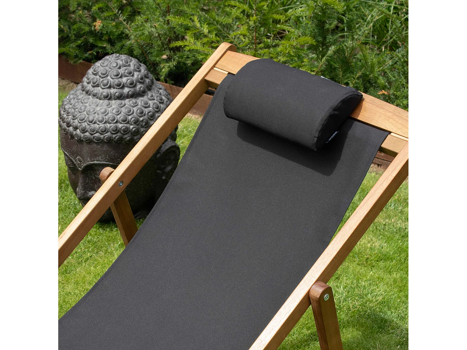 Lot de 2 chiliennes eucalyptus noir