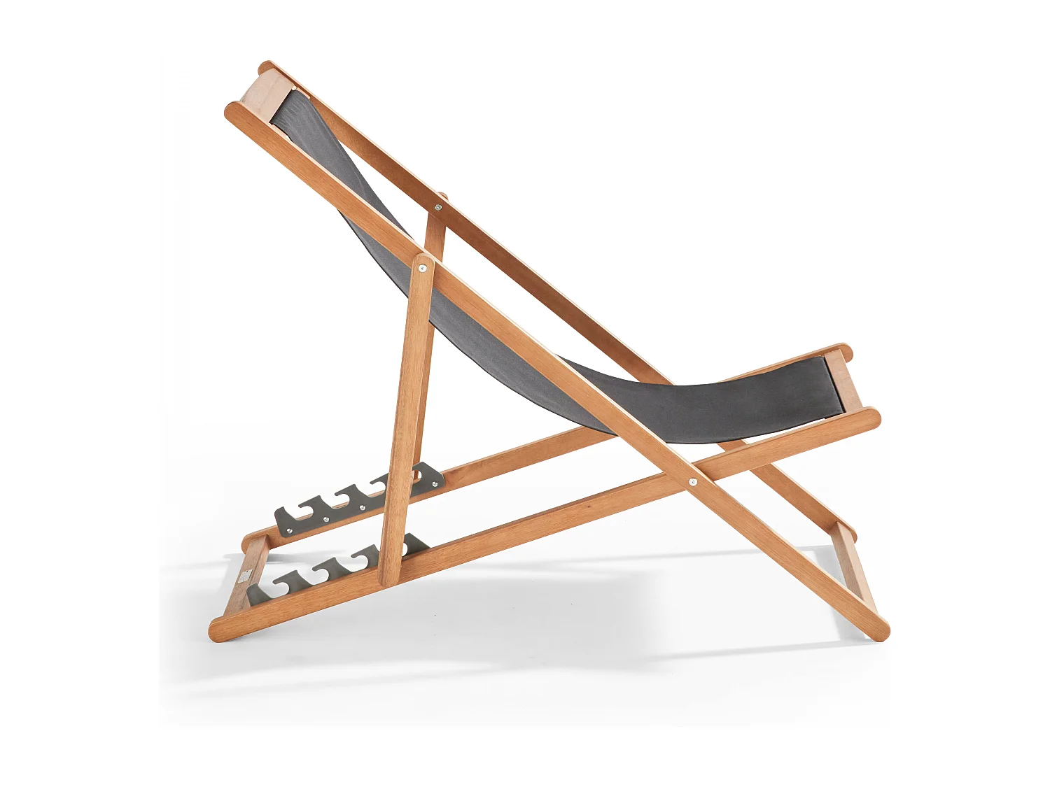 Lot de 2 chiliennes eucalyptus noir