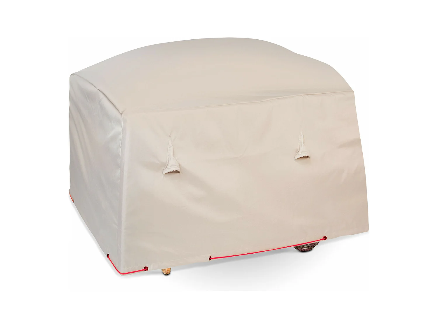 Housse pour barbecue plancha polyester taupe 102x46x92 cm