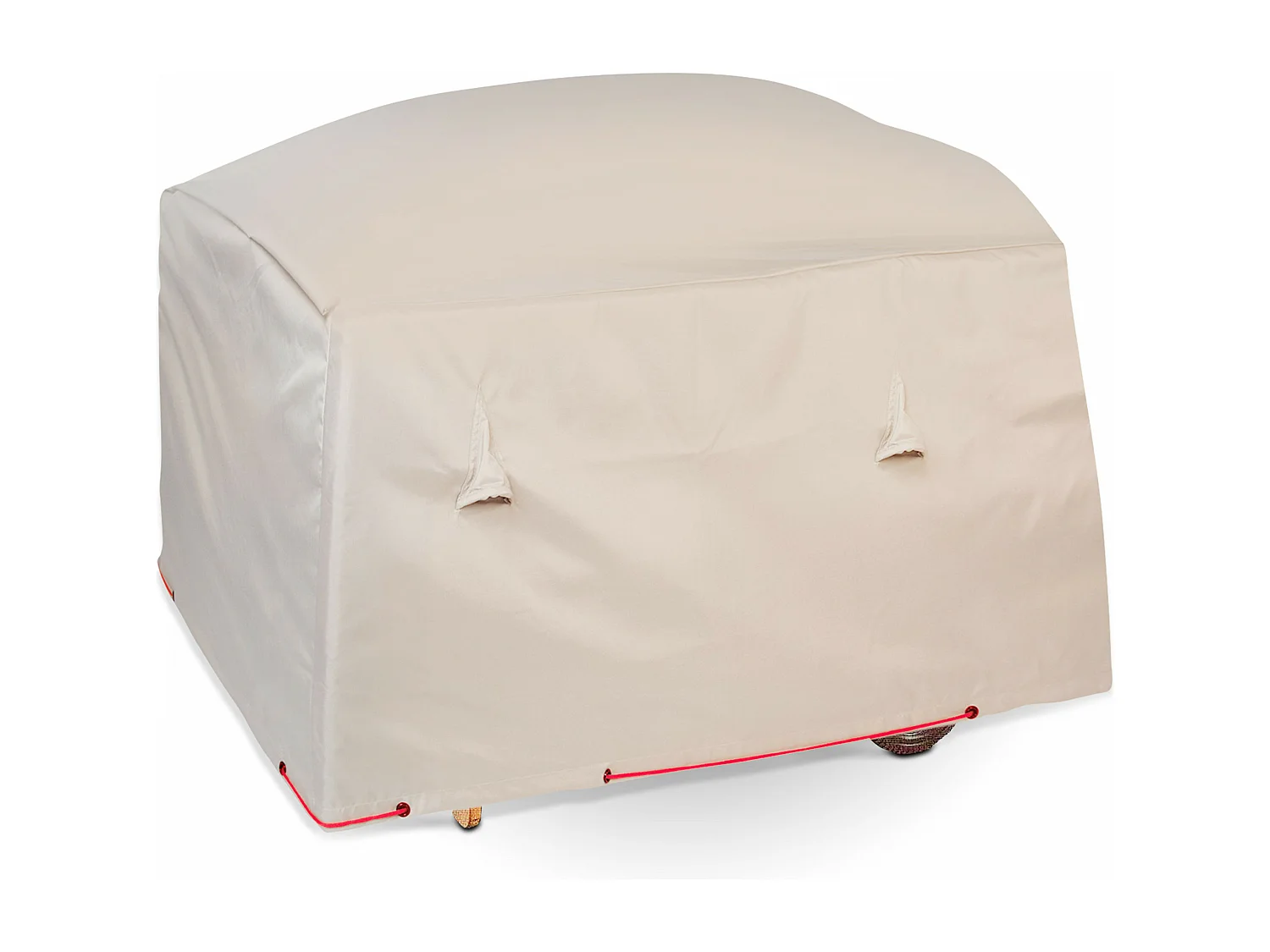 Housse pour barbecue plancha polyester taupe 102x46x92 cm