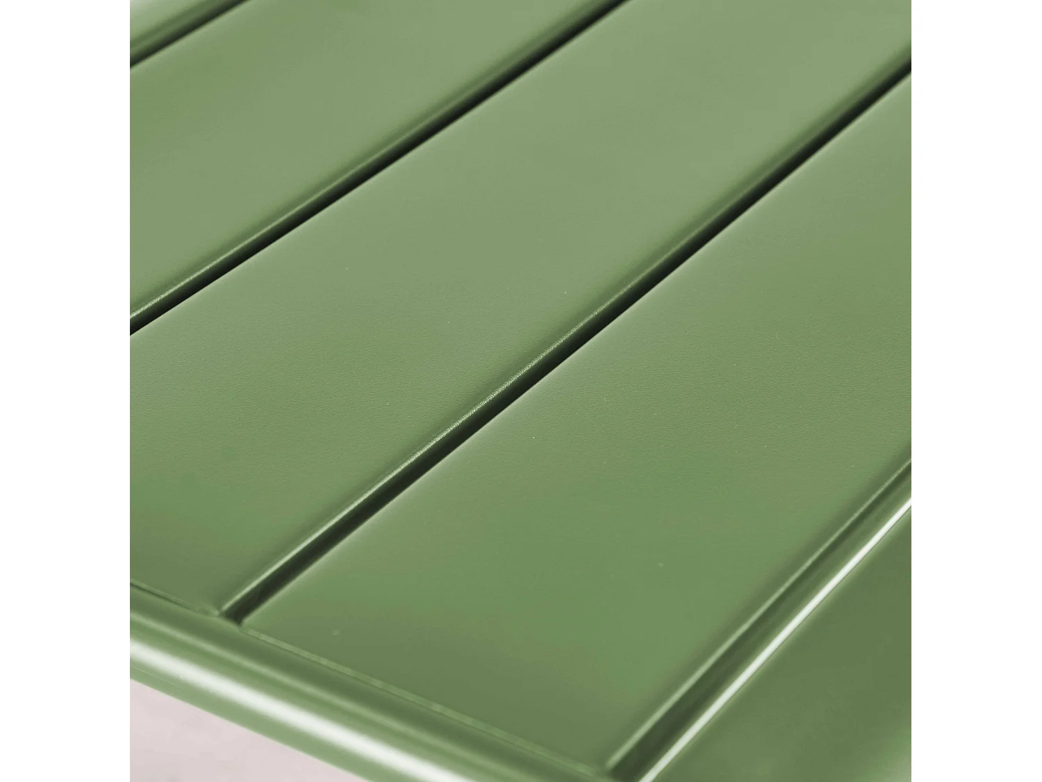 Repose pied en métal vert cactus  - Palavas