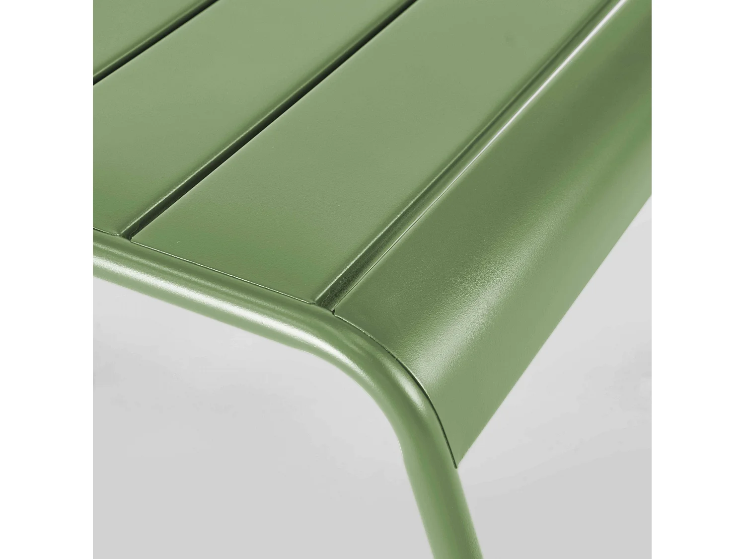 Repose pied en métal vert cactus  - Palavas