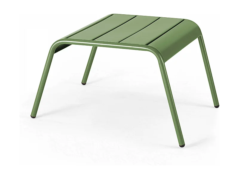 Repose pied en métal vert cactus  - Palavas