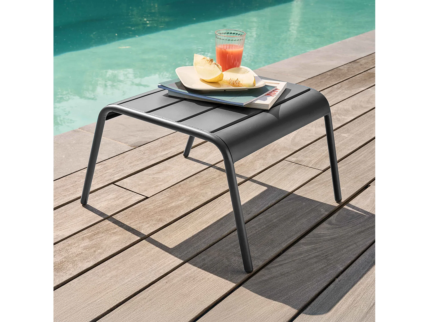 Repose pied en métal anthracite - Palavas