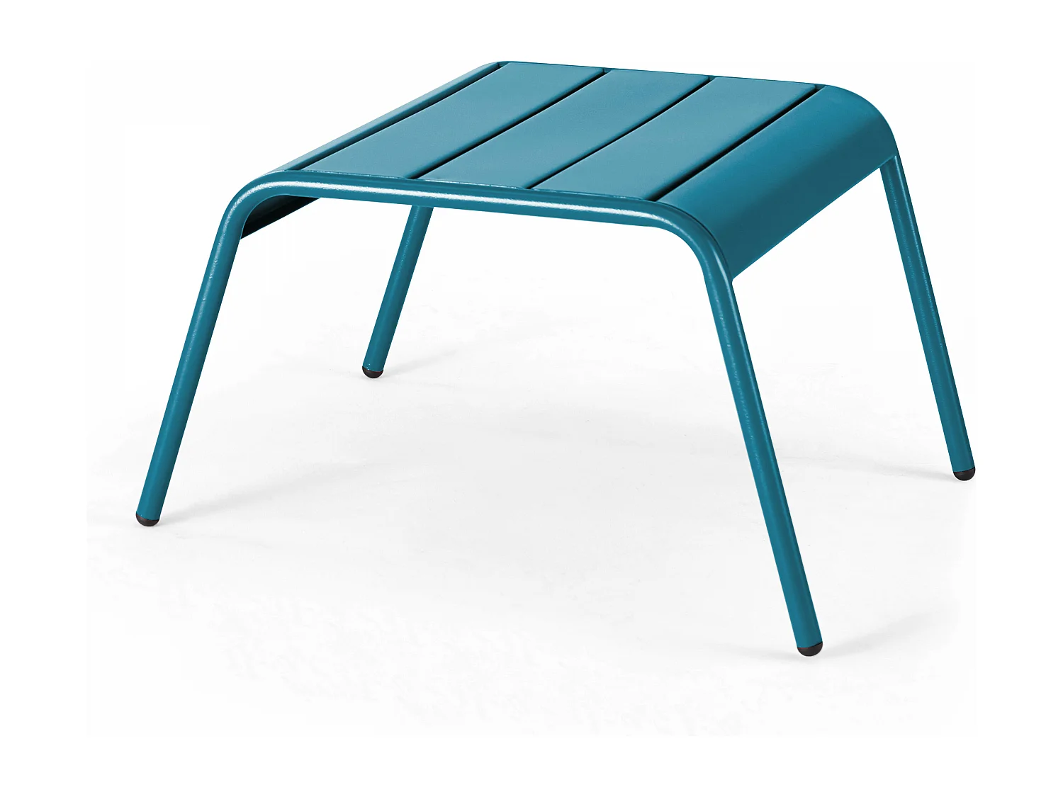 Repose pied en métal bleu pacific  - Palavas