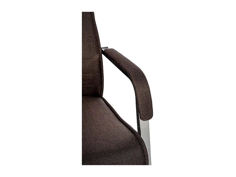 Lot de 2  chaises oscillantes - Tissu - Marron - Hobart