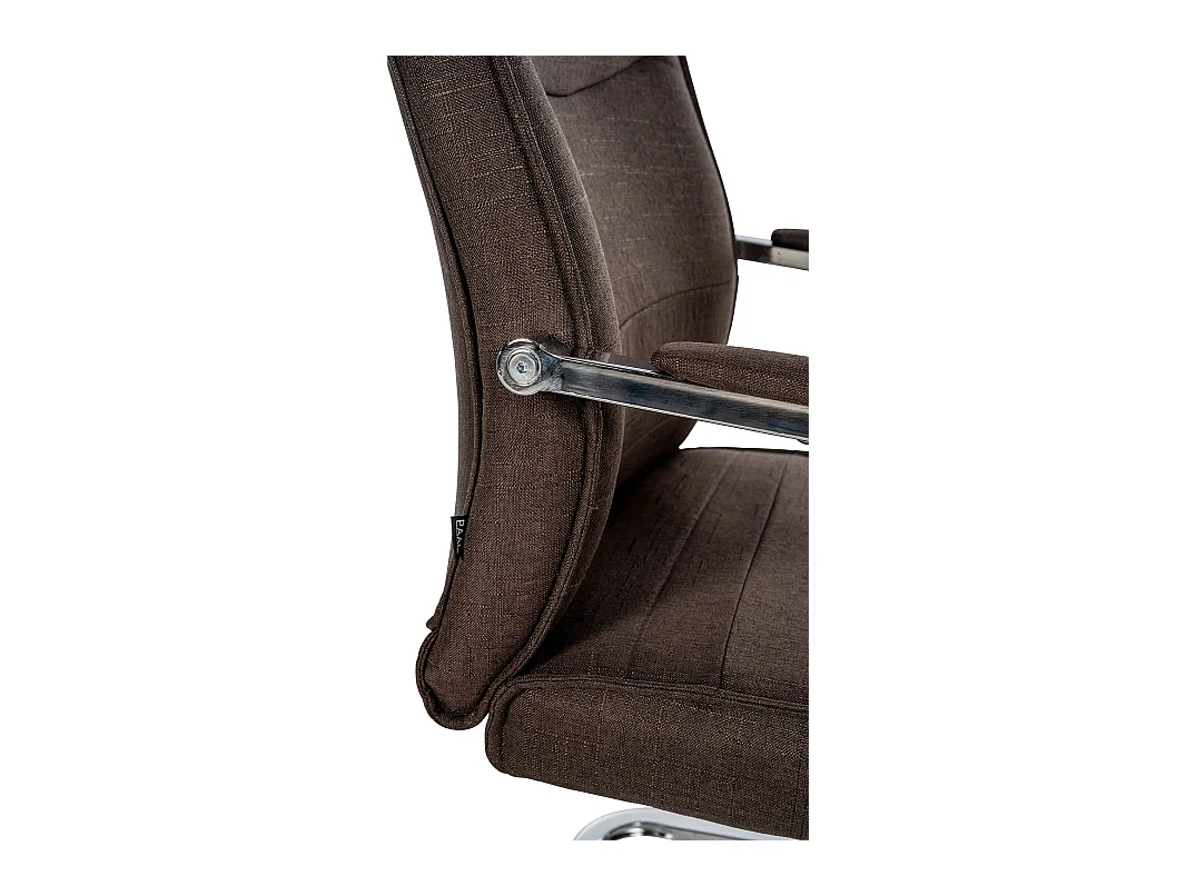 Lot de 2  chaises oscillantes - Tissu - Marron - Hobart