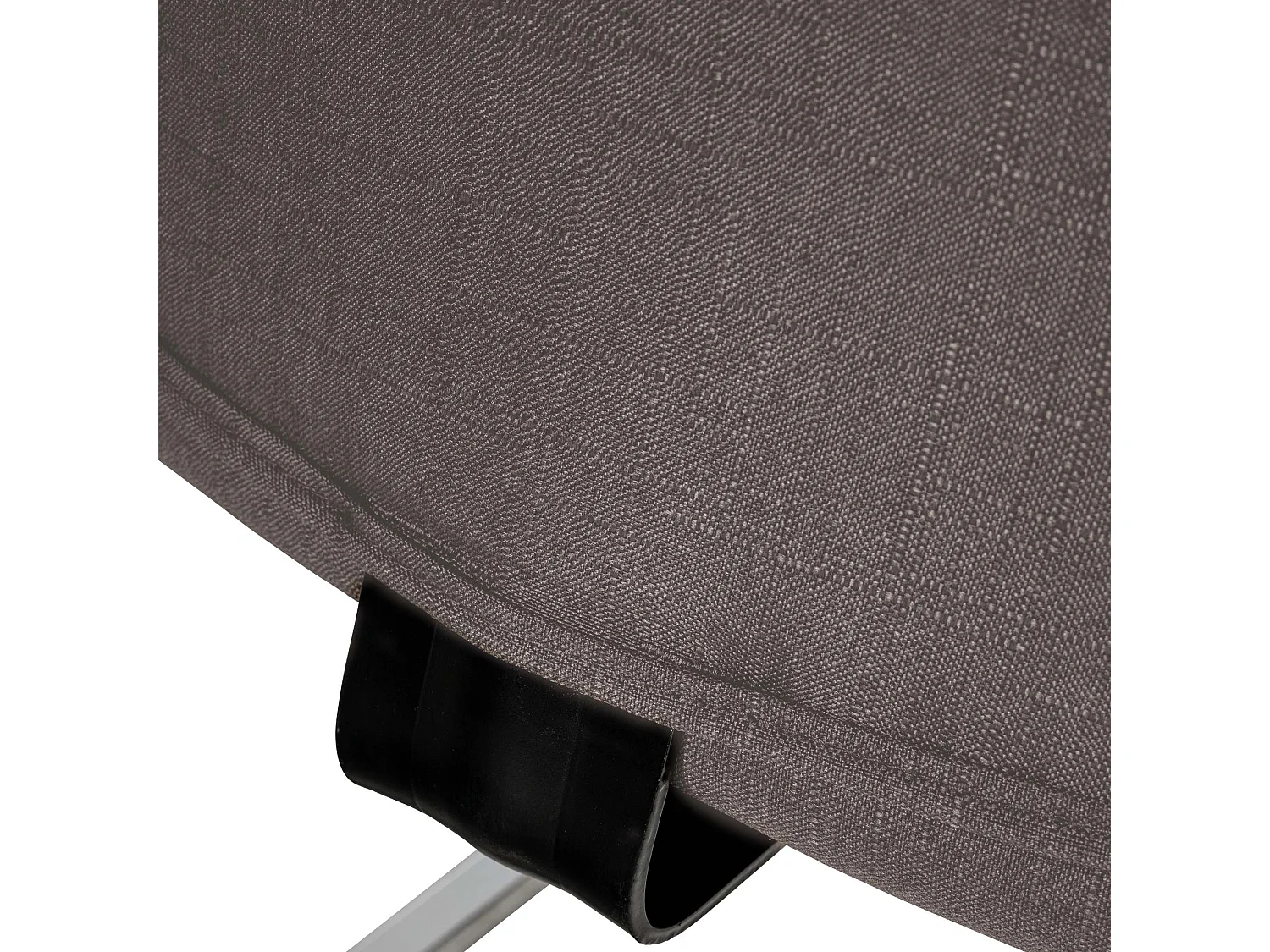 Lot de 2  chaises oscillantes - Tissu - Gris foncé - Hobart