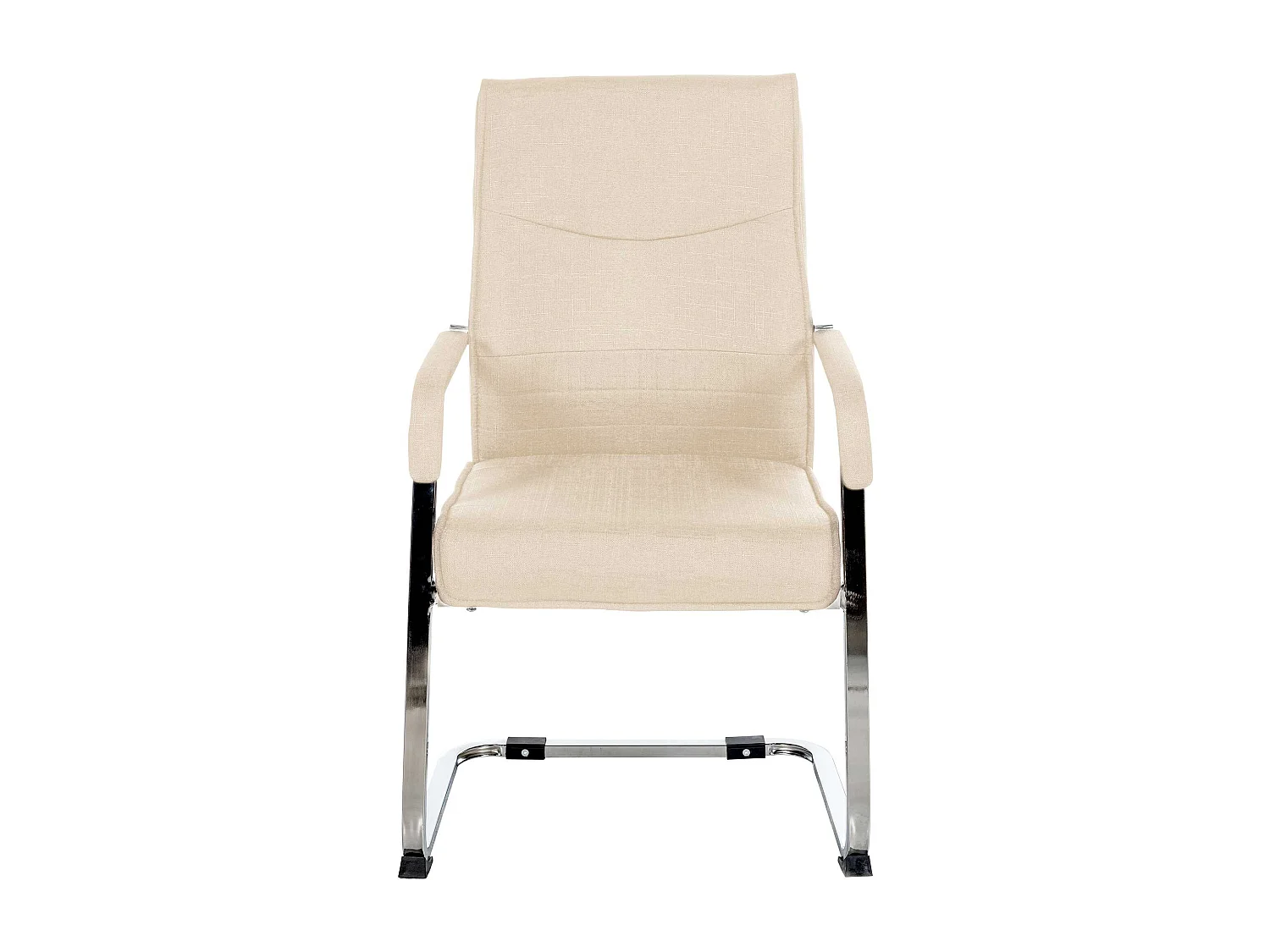 Lot de 2  chaises oscillantes - Tissu - Crème - Hobart