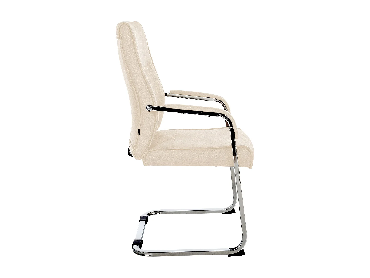 Lot de 2  chaises oscillantes - Tissu - Crème - Hobart