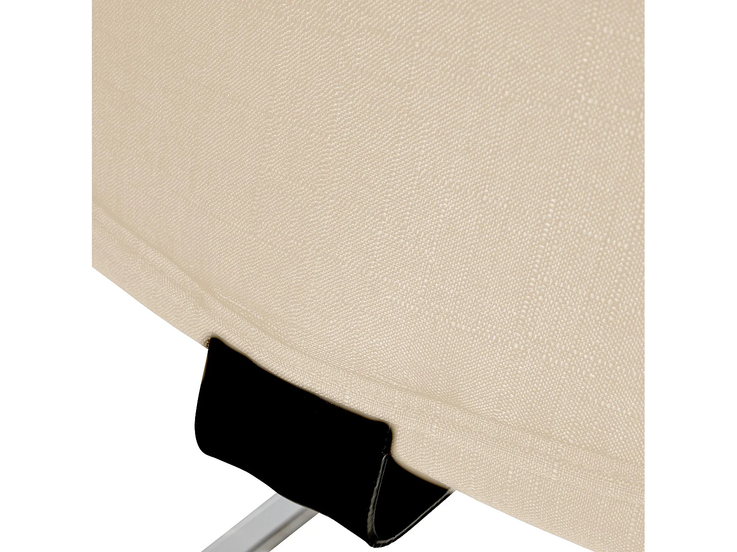 Lot de 2  chaises oscillantes - Tissu - Crème - Hobart