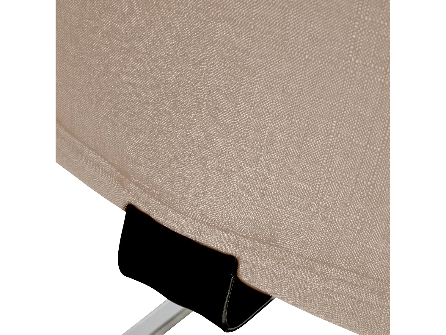 Lot de 2  chaises oscillantes - Tissu - Taupe - Hobart