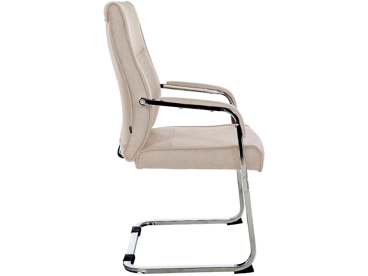 Lot de 2  chaises oscillantes - Tissu - Taupe - Hobart