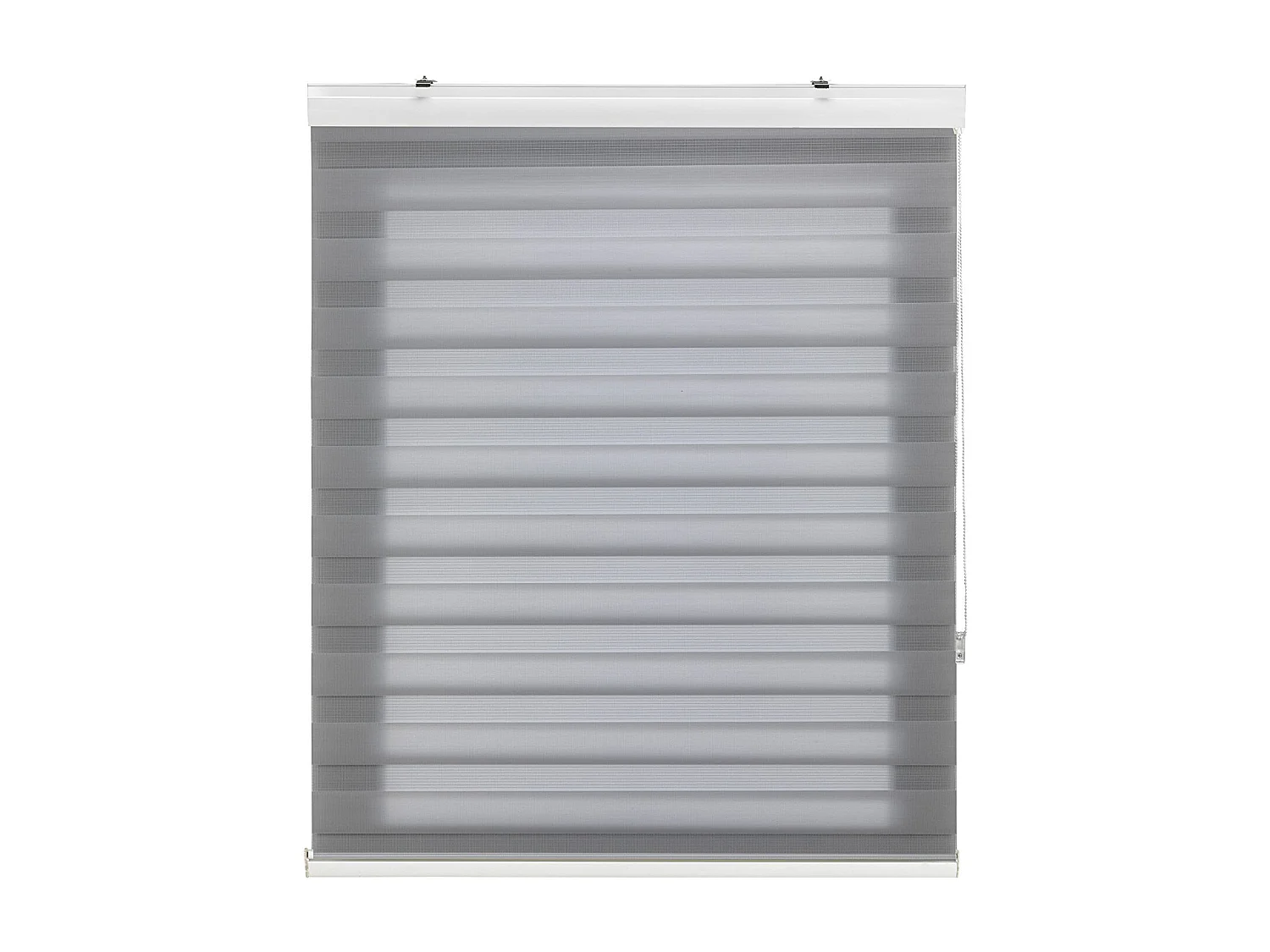 ESTORALIS | Estor Enrollable NOCHE y DIA | 145 x 180 cm (Ancho por Alto) Tamaño de Tela 142 x 175 cm | Modelo SANSA Color Gris